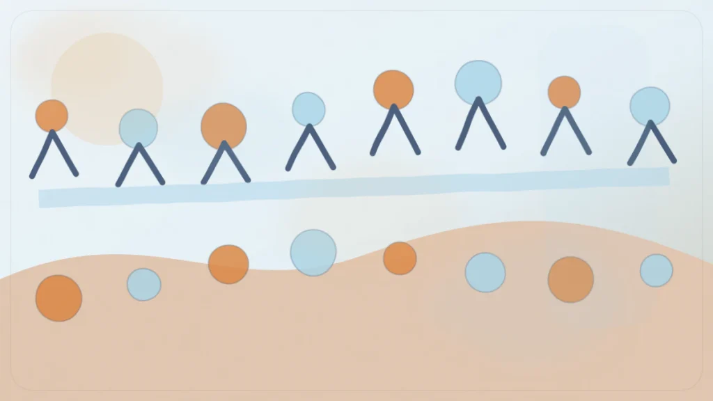 심장재활 학습 개념을 표현한 면역 인식과 결합을 나타낸 과학 장면, 구성 변형 3